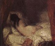 Jean Francois Millet The Shadow of a naked girl oil on canvas